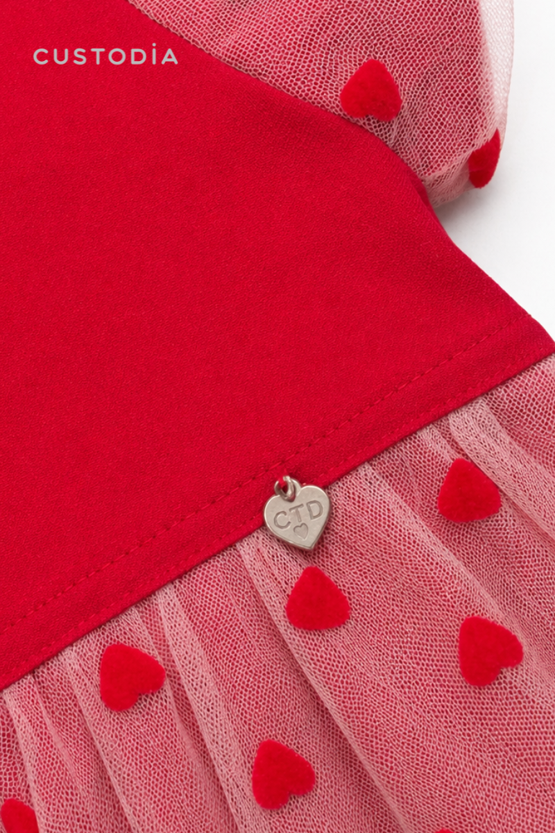 Vestido Tull Corazones