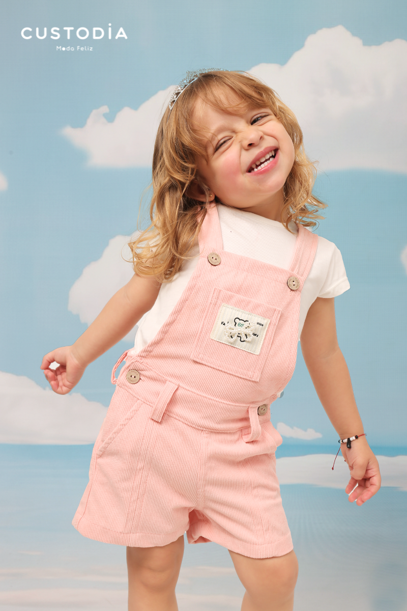 Set Jardinera Corduroy Aplique