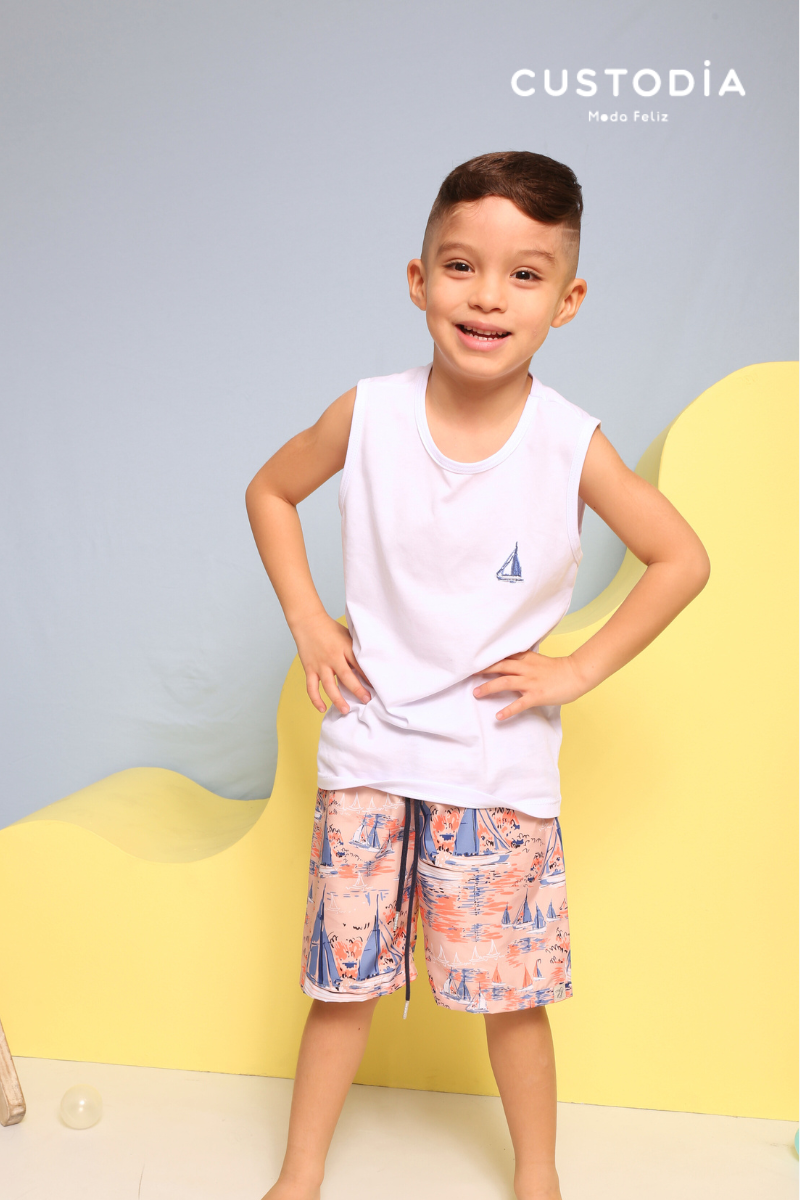 Set Bermuda y Camisilla - Barcos ⛵️