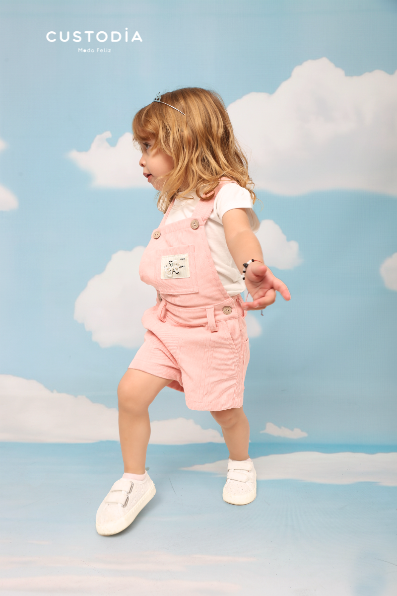 Set Jardinera Corduroy Aplique