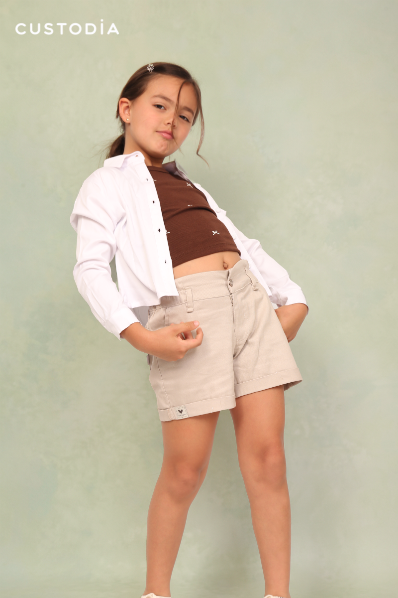 Camisa Básica Para Niña