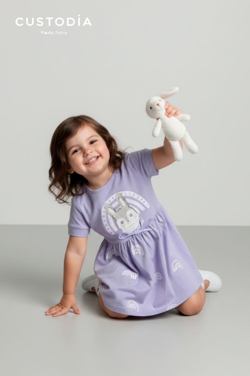 Vestido Con Panty Conejita