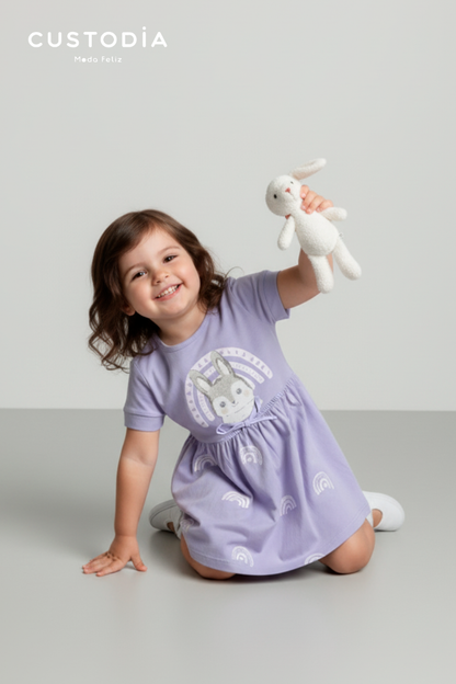 Vestido Con Panty Conejita