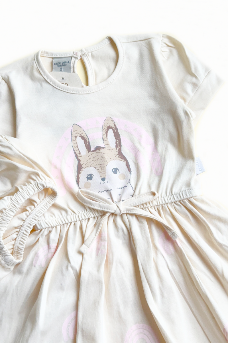 Vestido Con Panty Conejita