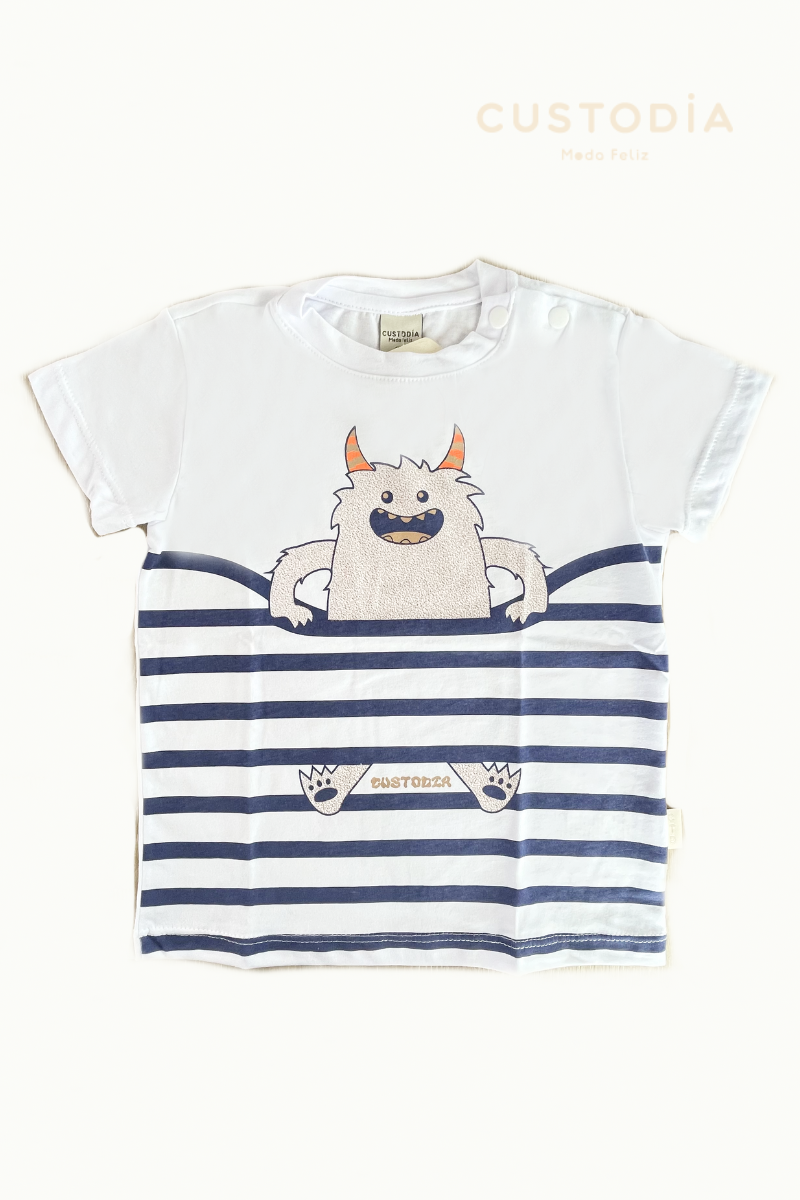 Camiseta Monstruo Para Bebé