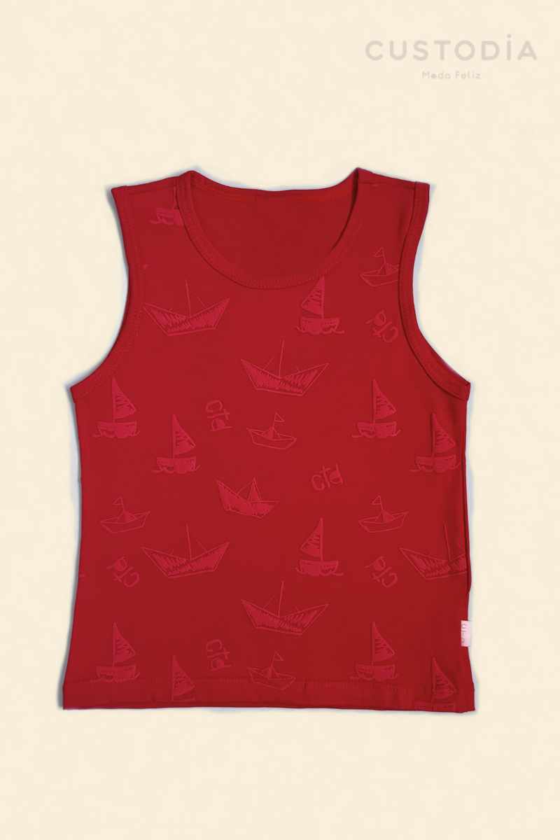 Camisilla Barcos Para Bebé