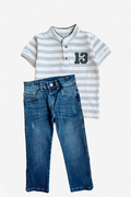 Set Polito Rayas y Jean