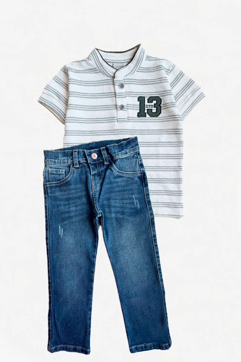 Set Polito Rayas y Jean