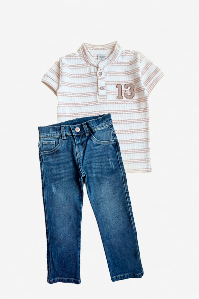 Set Polito Rayas y Jean