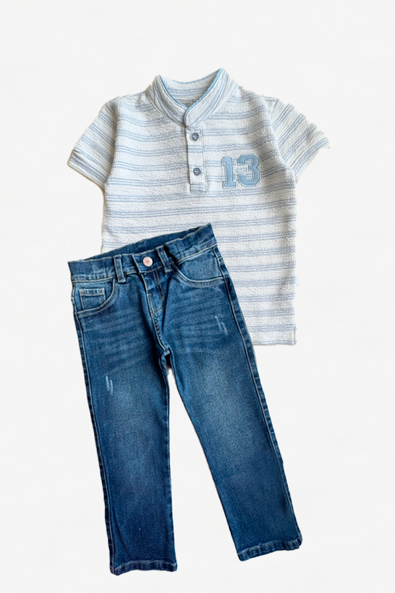 Set Polito Rayas y Jean