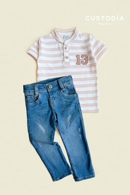 Set Polito Rayas y Jean