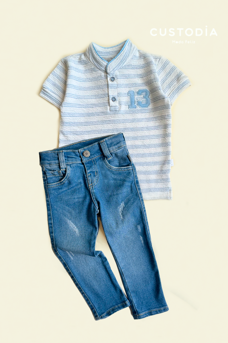 Set Polito Rayas y Jean