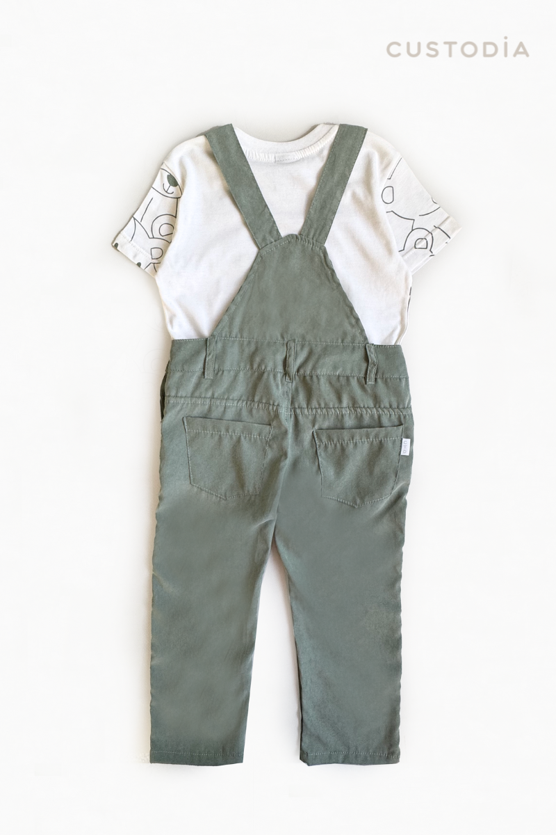 Set 2 Prendas Overall Ositos