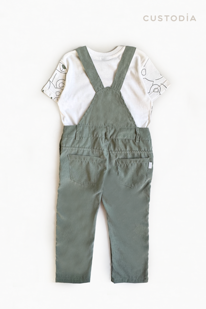 Set 2 Prendas Overall Ositos