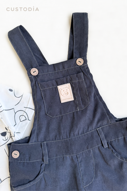 Set 2 Prendas Overall Ositos