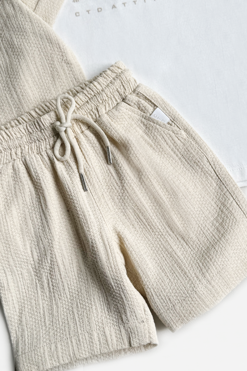 Set 3 Prendas bermuda, Camisa y Camiseta Human