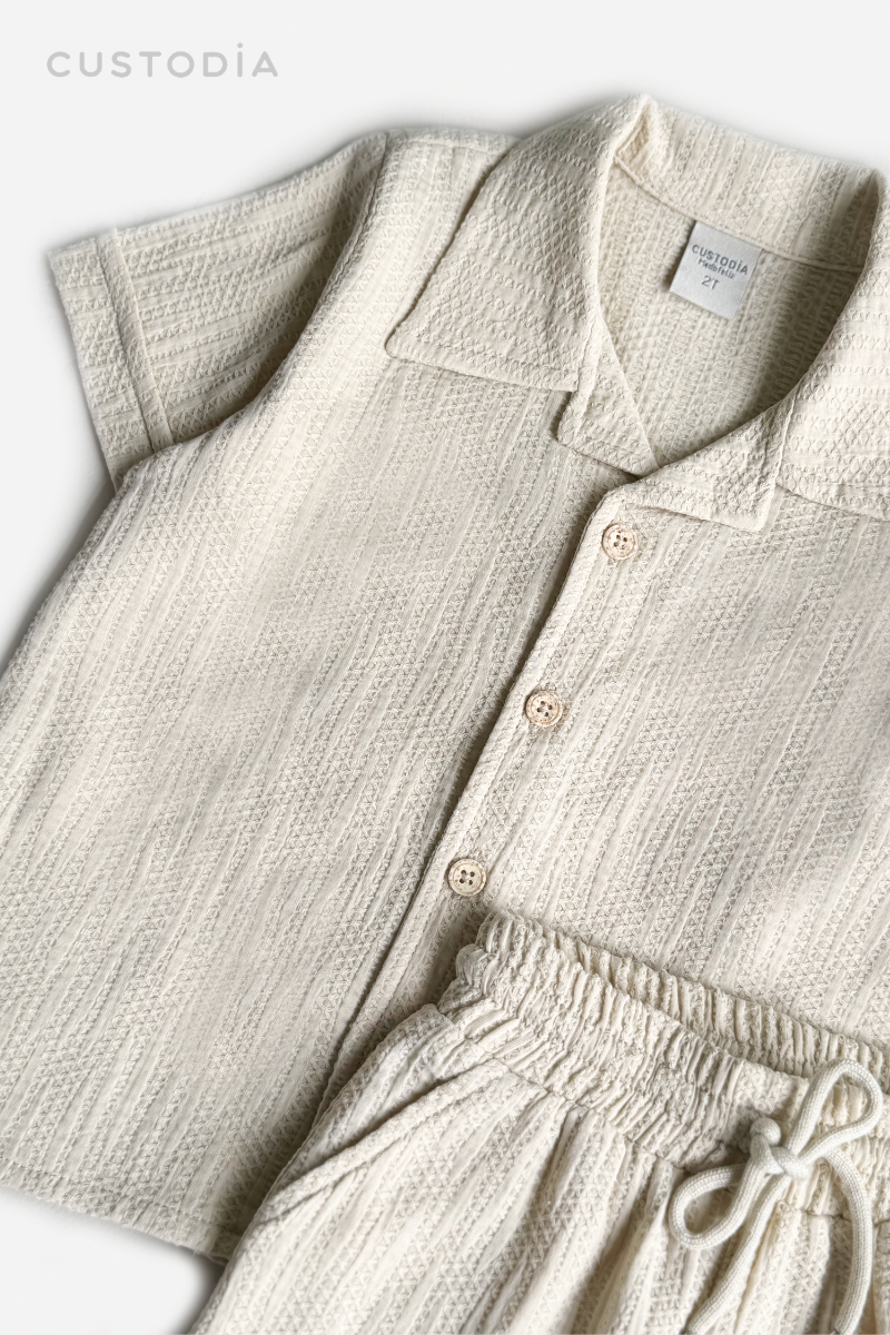 Set 3 Prendas bermuda, Camisa y Camiseta Human