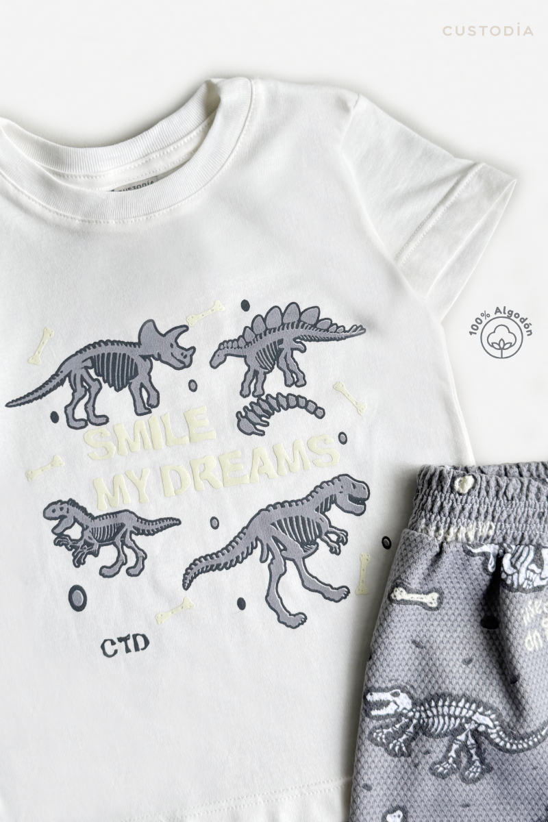 Pijama Dinos Texturizada