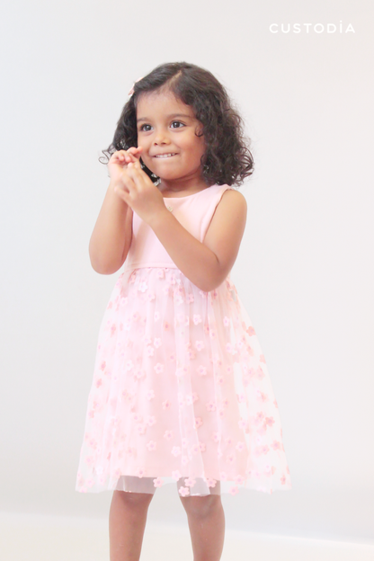 Vestido Special Flores Brillo