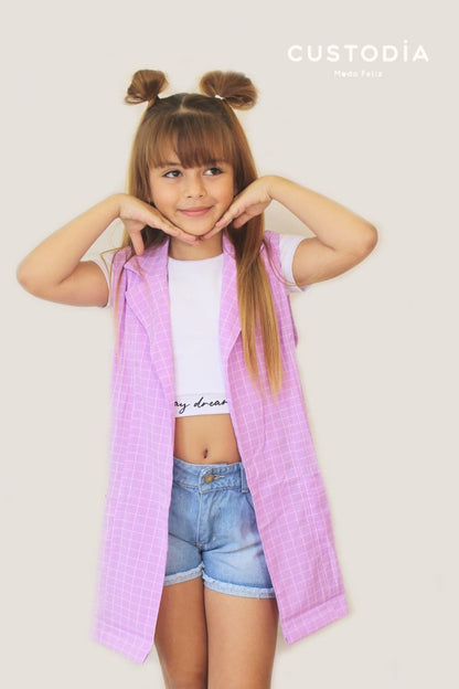 Set X3 Cárdigan Cuadros