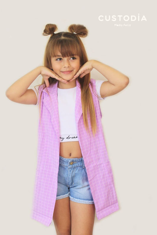 Set X3 Cárdigan Cuadros