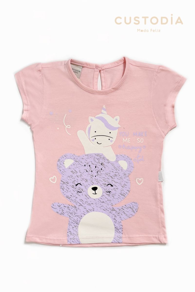 Camiseta Amigas Mágicas Para Bebé Niña