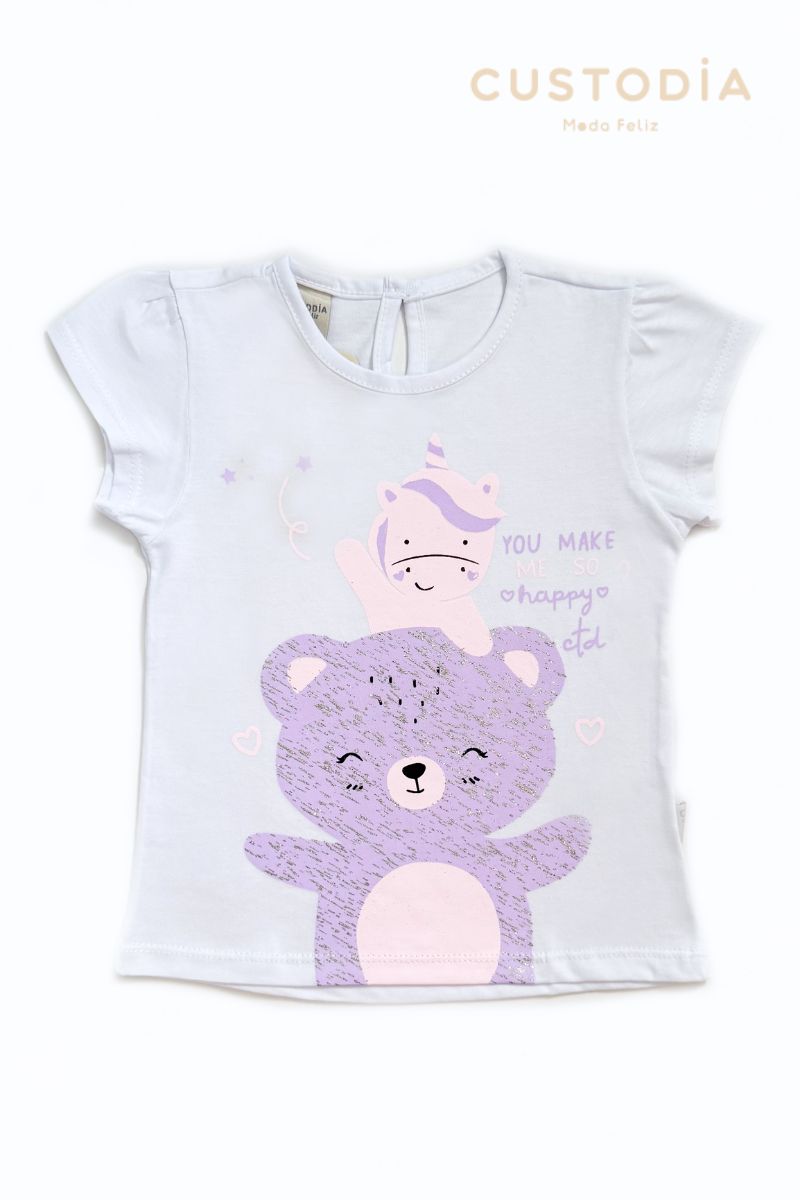 Camiseta Amigas Mágicas Para Bebé Niña