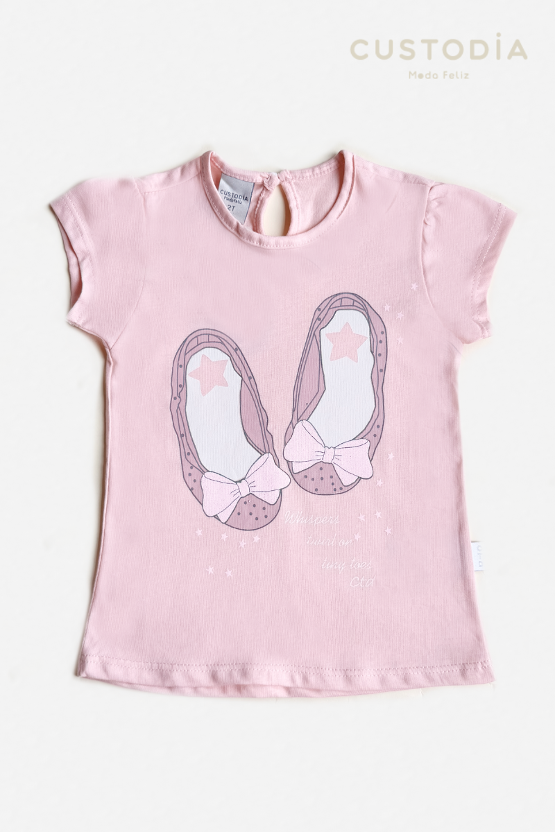 Camiseta Gráfica Ballerina