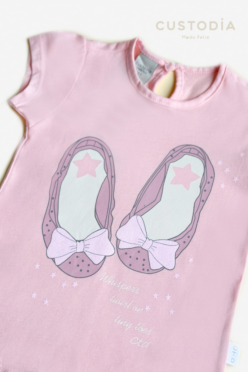 Camiseta Gráfica Ballerina