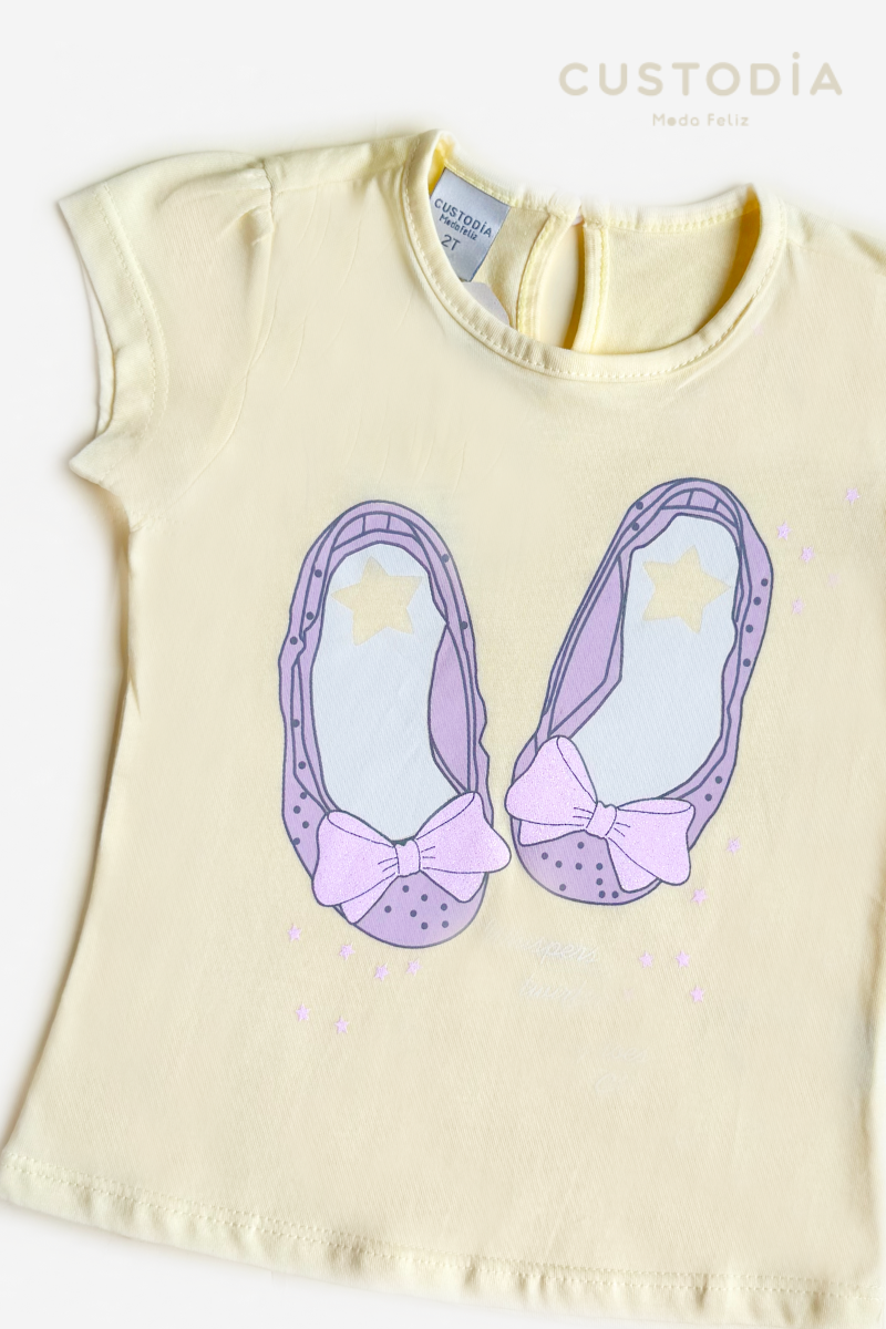 Camiseta Gráfica Ballerina