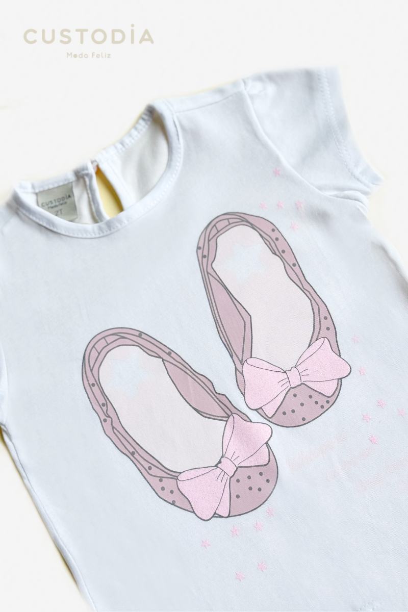 Camiseta Gráfica Ballerina