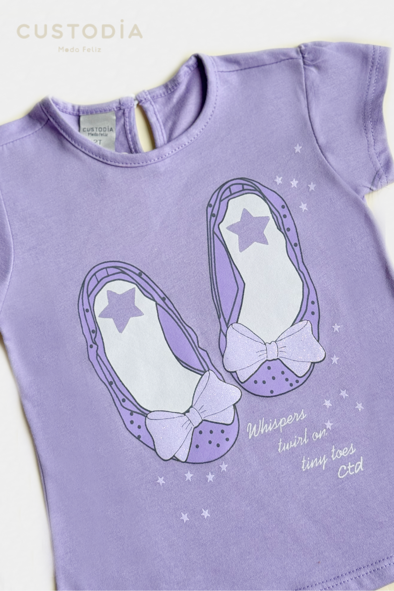 Camiseta Gráfica Ballerina