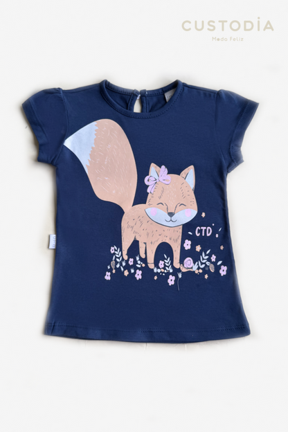 Camiseta Gráfica Zorrita