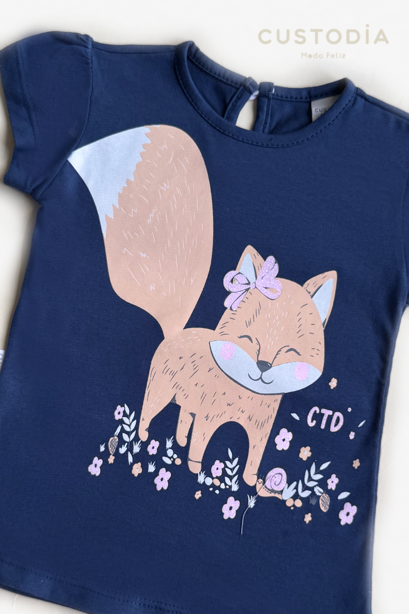 Camiseta Gráfica Zorrita