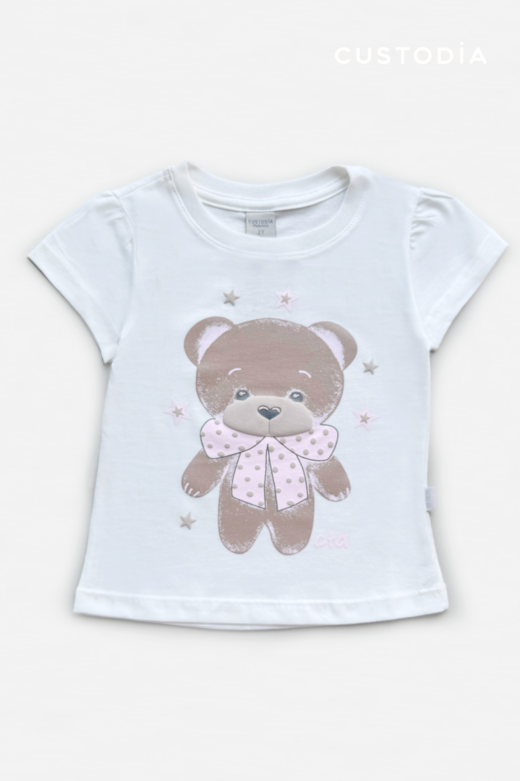 Camiseta Gráfica Osita Moño