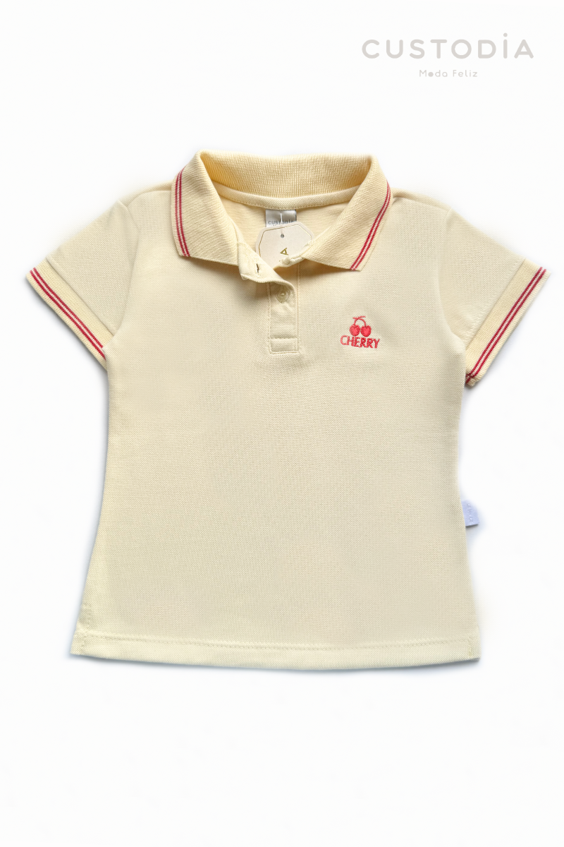 Camiseta Tipo Polo Cherry