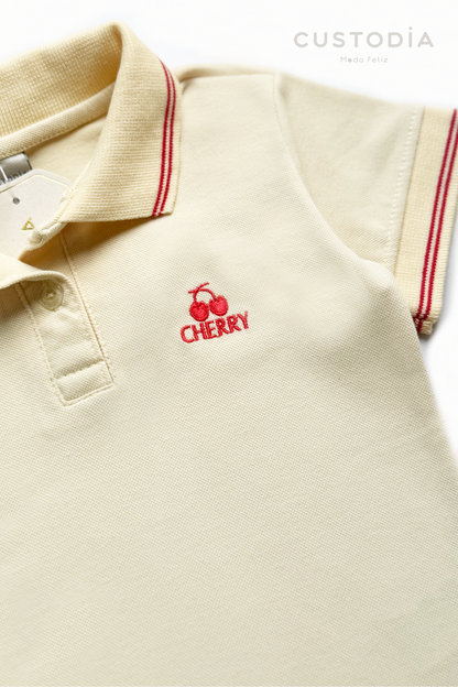 Camiseta Tipo Polo Cherry