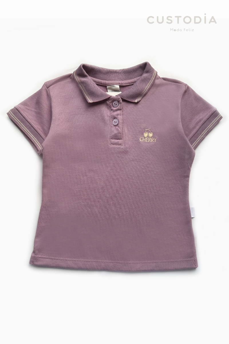 Camiseta Tipo Polo Cherry