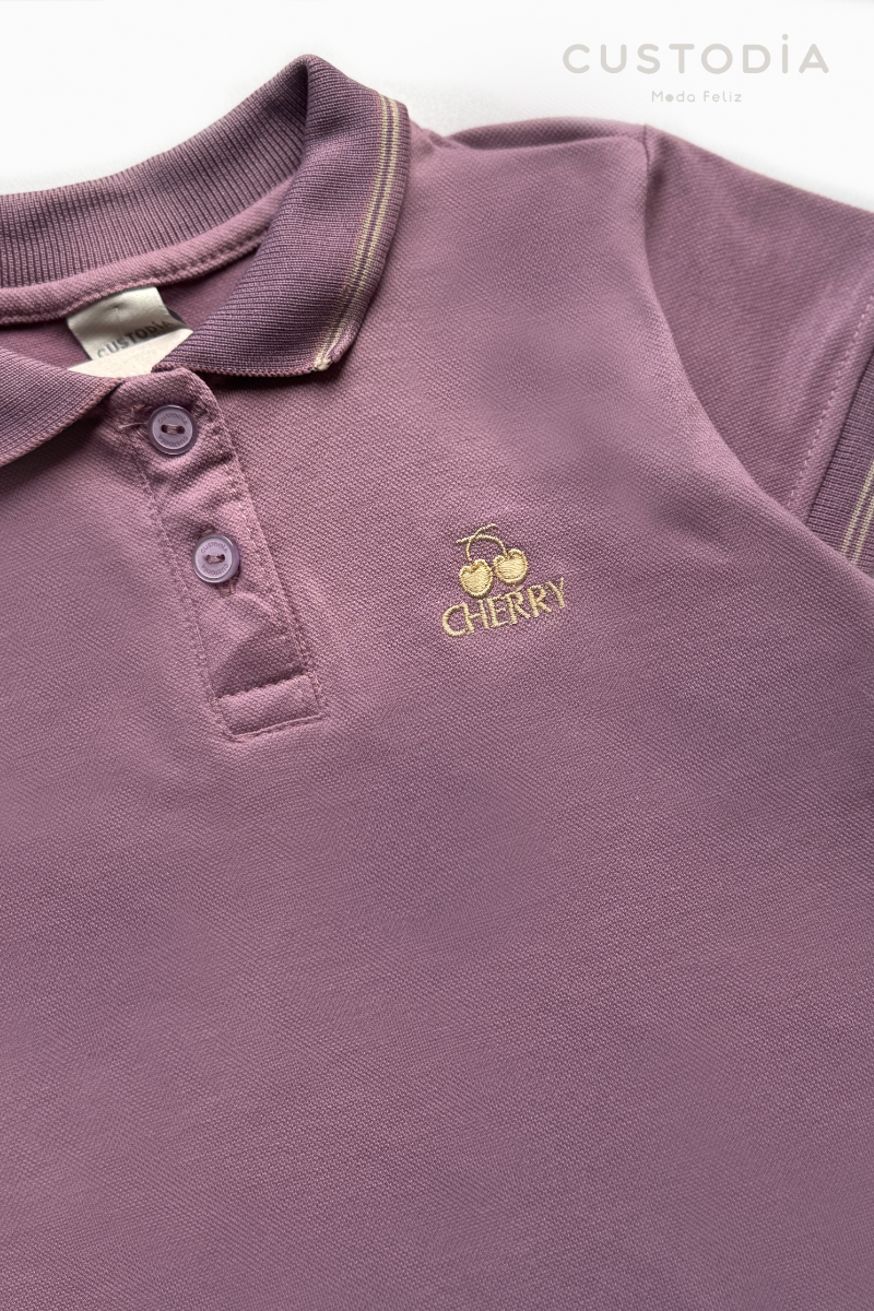 Camiseta Tipo Polo Cherry
