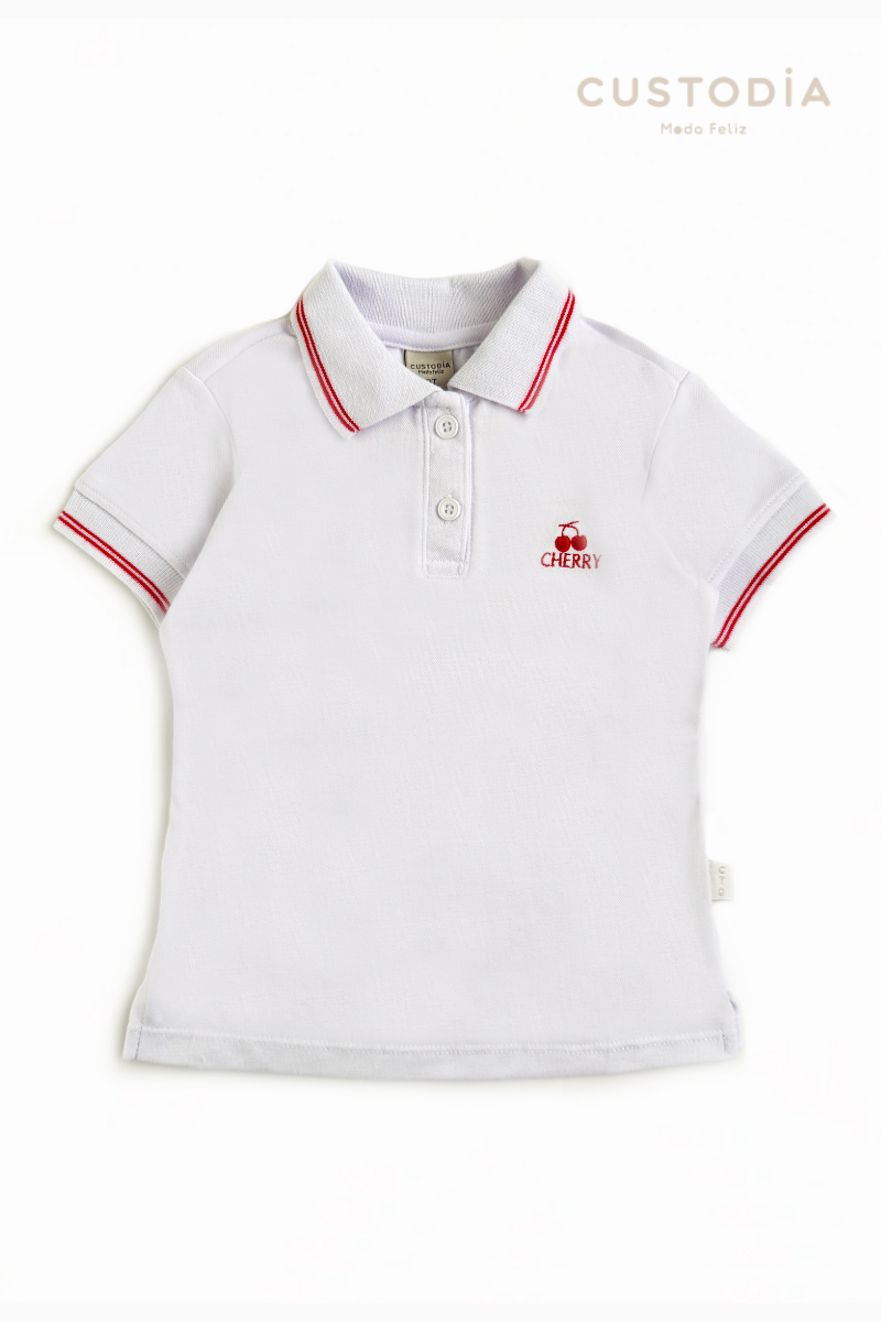 Camiseta Tipo Polo Cherry