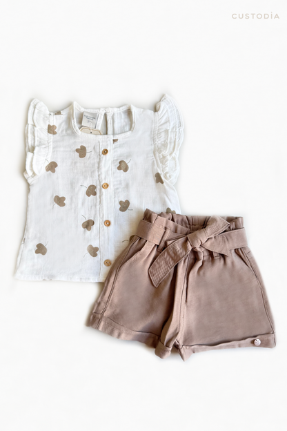 Set short y Blusa Flora