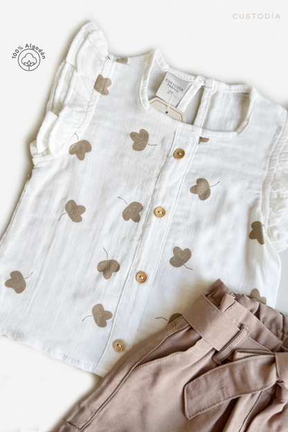 Set short y Blusa Flora