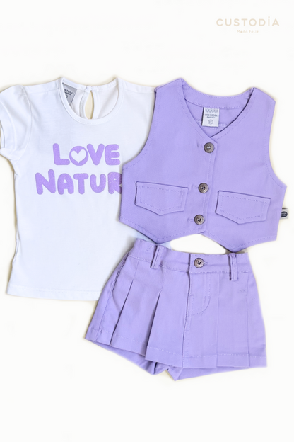 Set 3 Prendas Nature Plisado