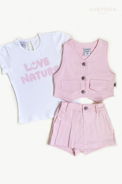 Set 3 Prendas Nature Plisado