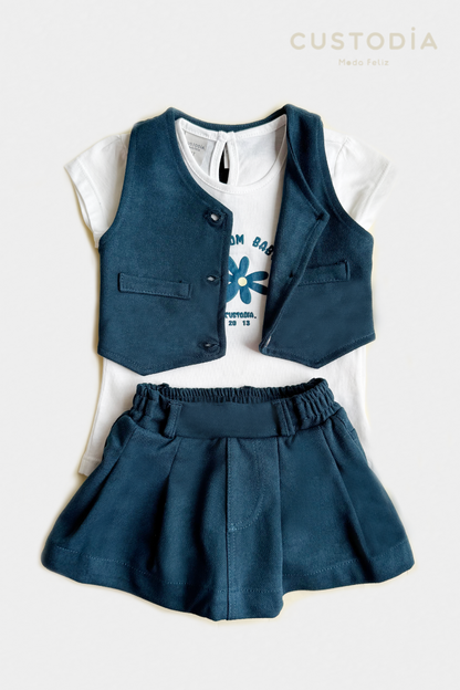 Set Chaleco y Falda Short Margaret