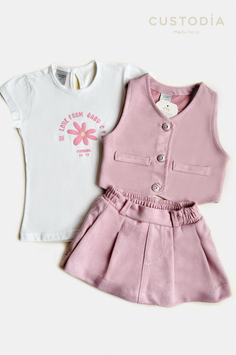Set Chaleco y Falda Short Margaret