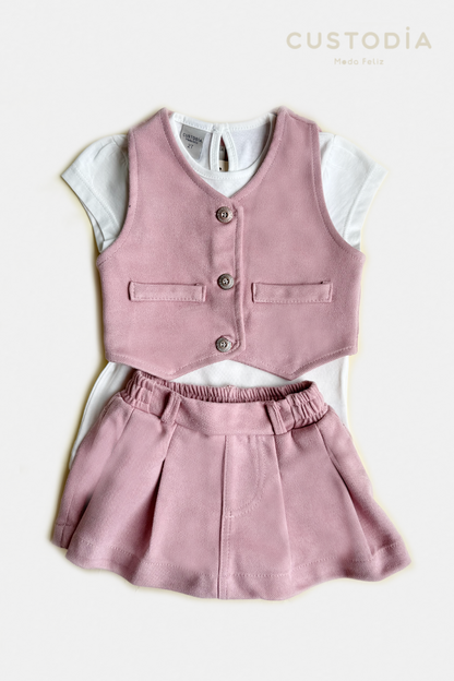 Set Chaleco y Falda Short Margaret