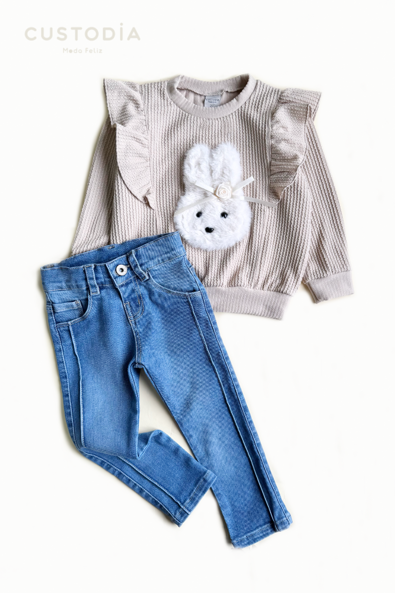Set Buzo Conejita y Jean