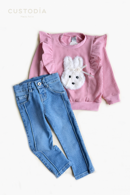 Set Buzo Conejita y Jean