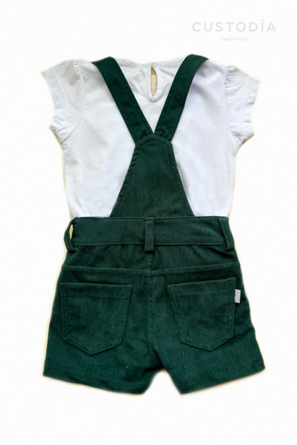 Set Jardinera Corduroy Aplique
